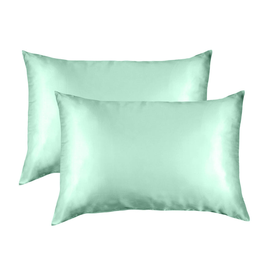 Soft Silk Hypoallergenic Pillowcase Twin Standard Mint