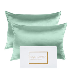 Soft Silk Hypoallergenic Pillowcase Twin Standard Mint