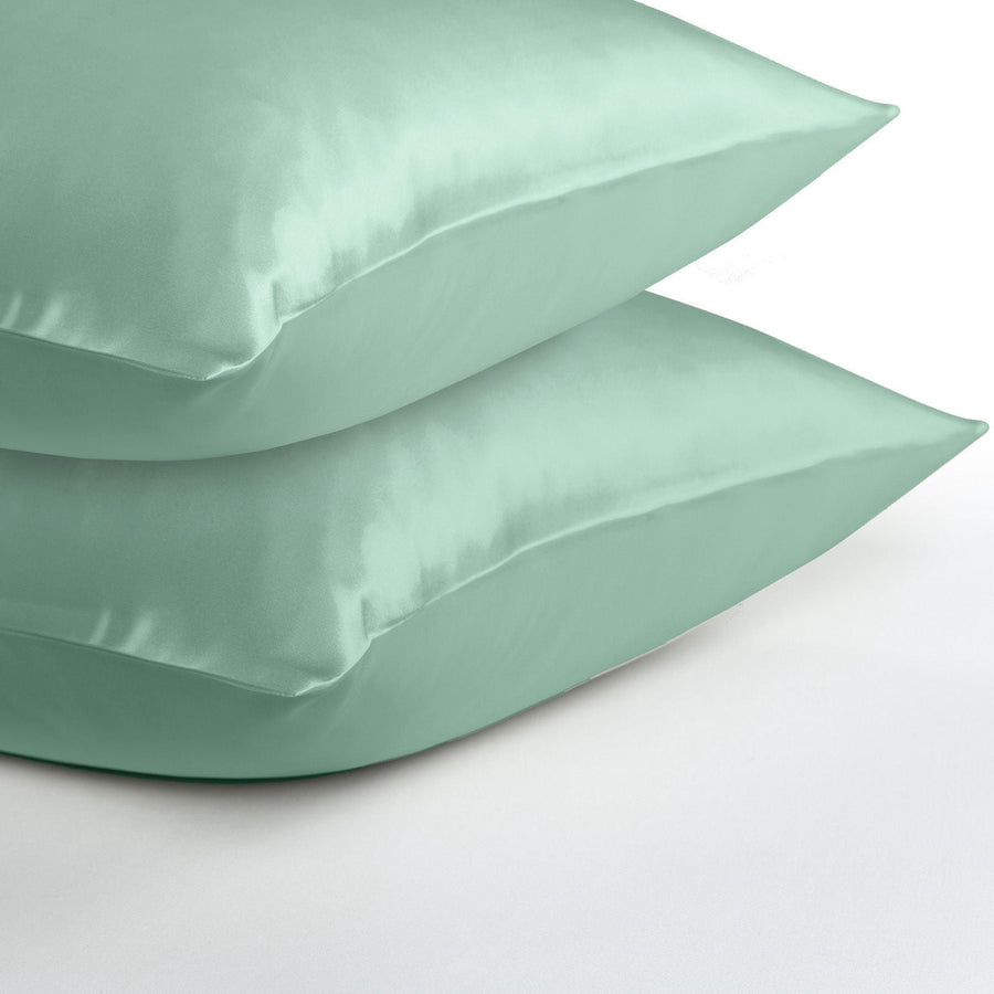 Soft Silk Hypoallergenic Pillowcase Twin Standard Mint